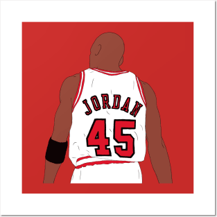 Michael Jordan 45 Back-To Posters and Art